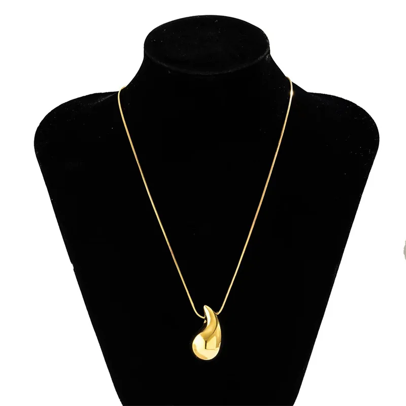 Dome Drop Necklace for Women Jewelry Gift