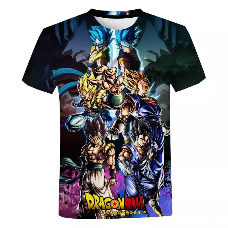 Summer New Japanese Animation Short Sleeve T-shirt 3D Printing T Shirt Men's Clothing Casual Round Neck Women Kids Tees Tops 3
