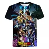 Summer New Japanese Animation Short Sleeve T-shirt 3D Printing T Shirt Men's Clothing Casual Round Neck Women Kids Tees Tops 3