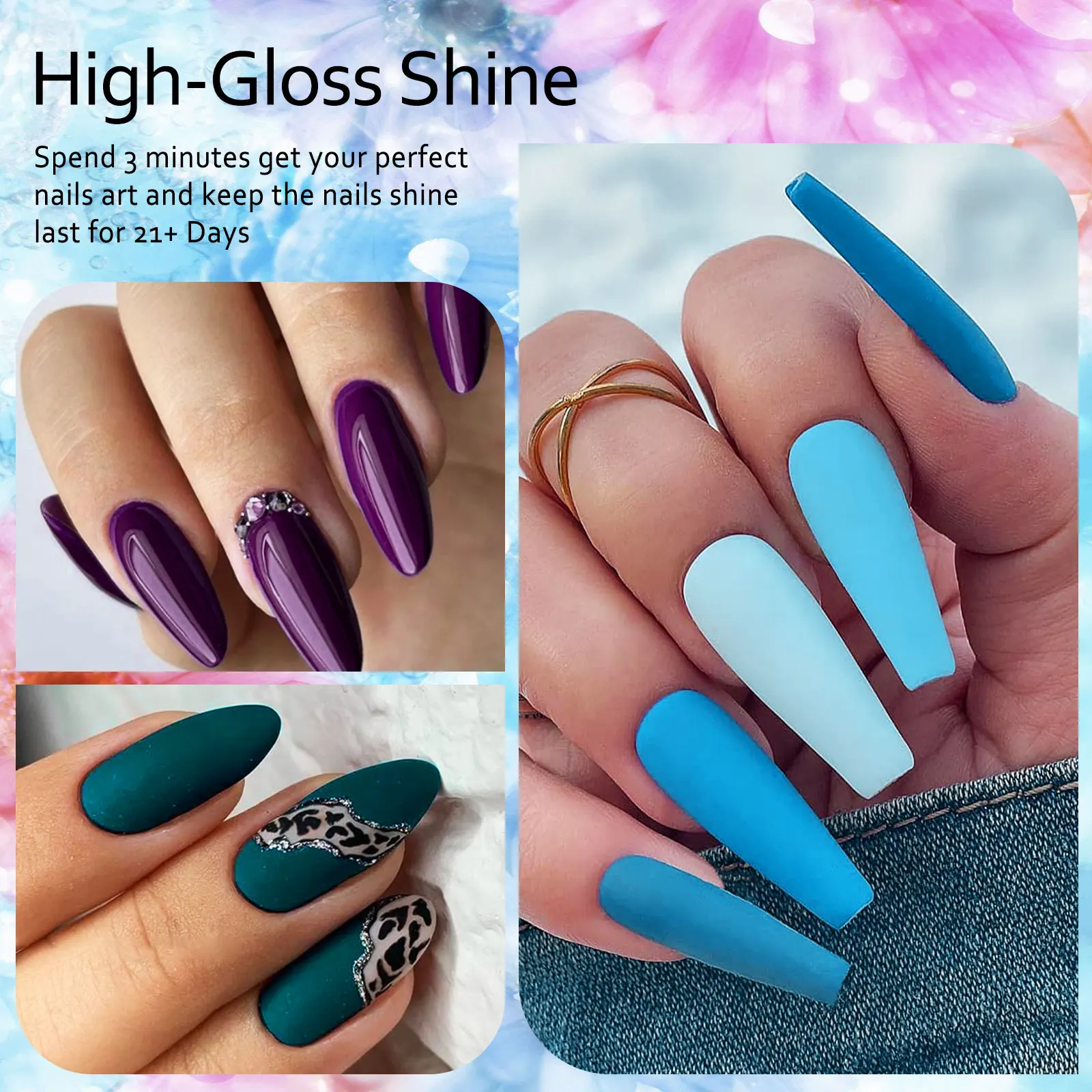 12PCS/SET 6ml Color Nail Gel Polish Set Kits Base Top Coat Varnish Soak Off UV LED Art Gel Semi Permanent All For Manicure 5