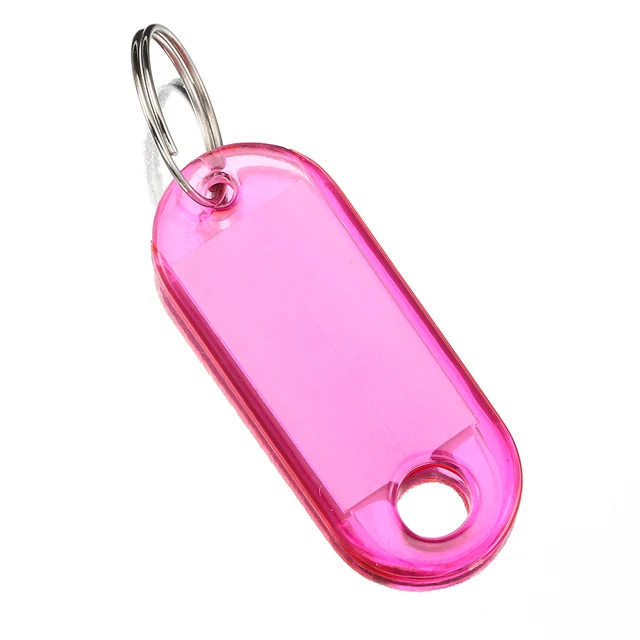 1pc Plastic Key Tags With Labels Flexible Identifiers Split Assorted  Signboard Luggage Pendant Keychain File Holder Accessories - AliExpress