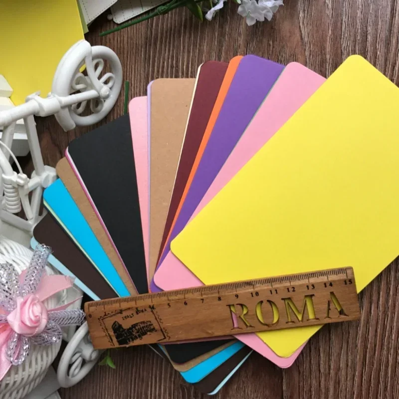 Greeting Cards 10pcs/set Blank Folded For Guest Wedding Birthday Baby Shower Party Supplies Handmade DIY Message