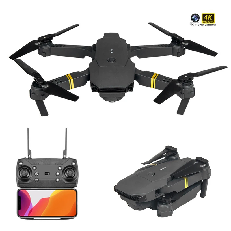 drone 4k profesional avions radiocommandés Mini Drone E58 professionnel 4K  WIFI FPV avec grand Angle RC quadcopte avec caméra photographie Mode haute  tenue bras pliable - AliExpress