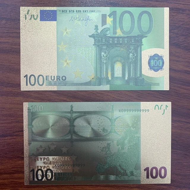 1 pz Replica banconote di Euro 5/10/20/50/100/200/500 carta denaro lamina