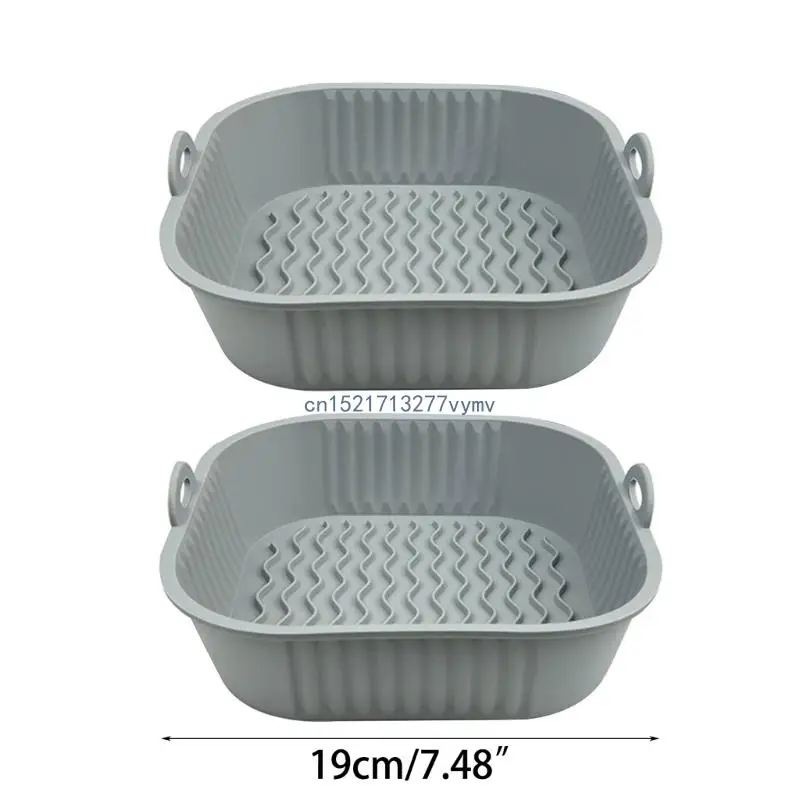 Silicone Pot Liners Silicone Air Fryer Basket Siliocne Air Fryer Bowls Non images - 6