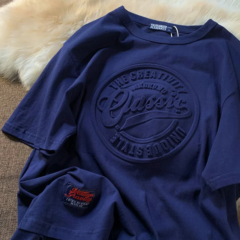 Vintage 3D Print T-Shirt Color Options