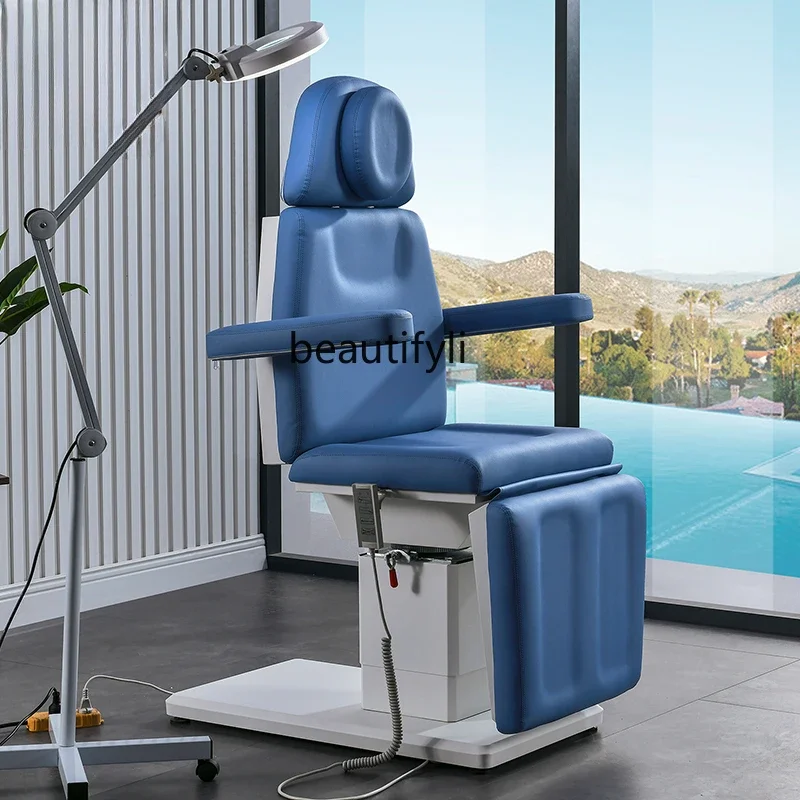 

Вращающаяся электрическая Косметическая кровать, микро-отделочное хирургическое кресло, пластиковая кровать для инъекций, массаж, педикюр, салон красоты