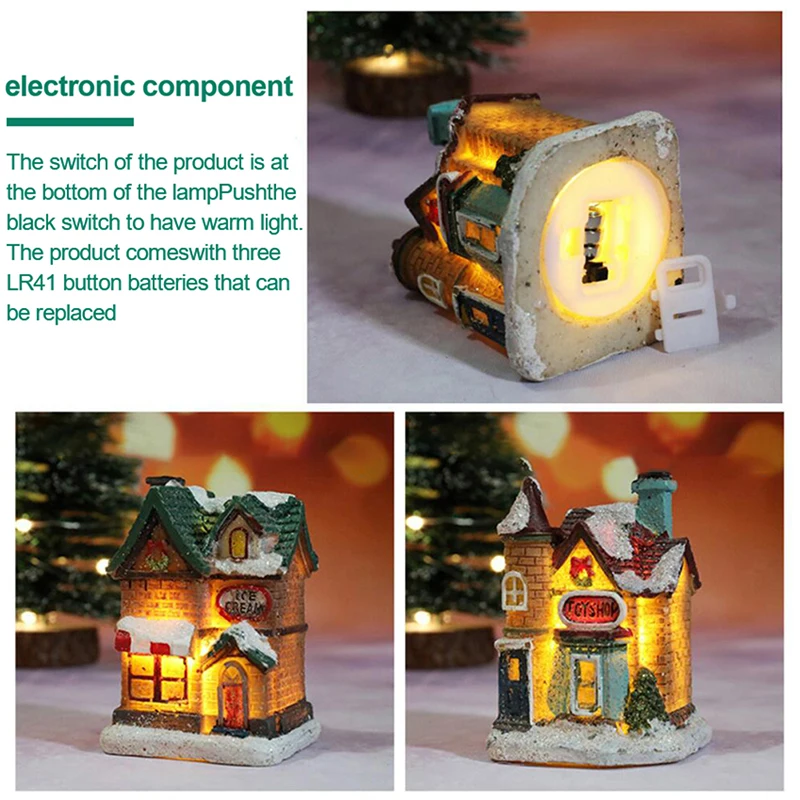 

Christmas Light House Christmas village For Home Xmas Gifts Christmas Ornaments New Year 2023