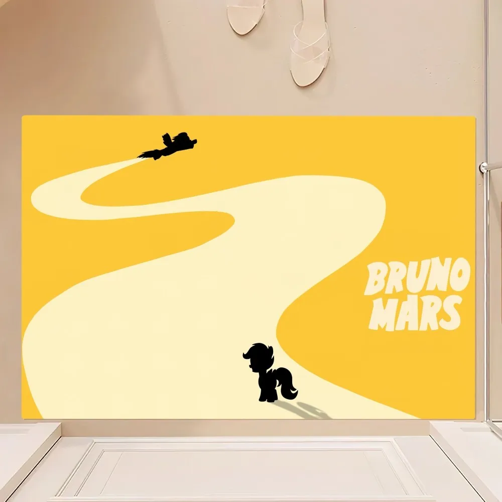 Singer Bruno Mars Doo-Wops & Hooligans Floor Mat Bedroom Kitchen Door Bath House Super Absorbent Foot Non-slip 2