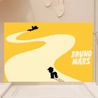Singer Bruno Mars Doo-Wops & Hooligans Floor Mat Bedroom Kitchen Door Bath House Super Absorbent Foot Non-slip 2