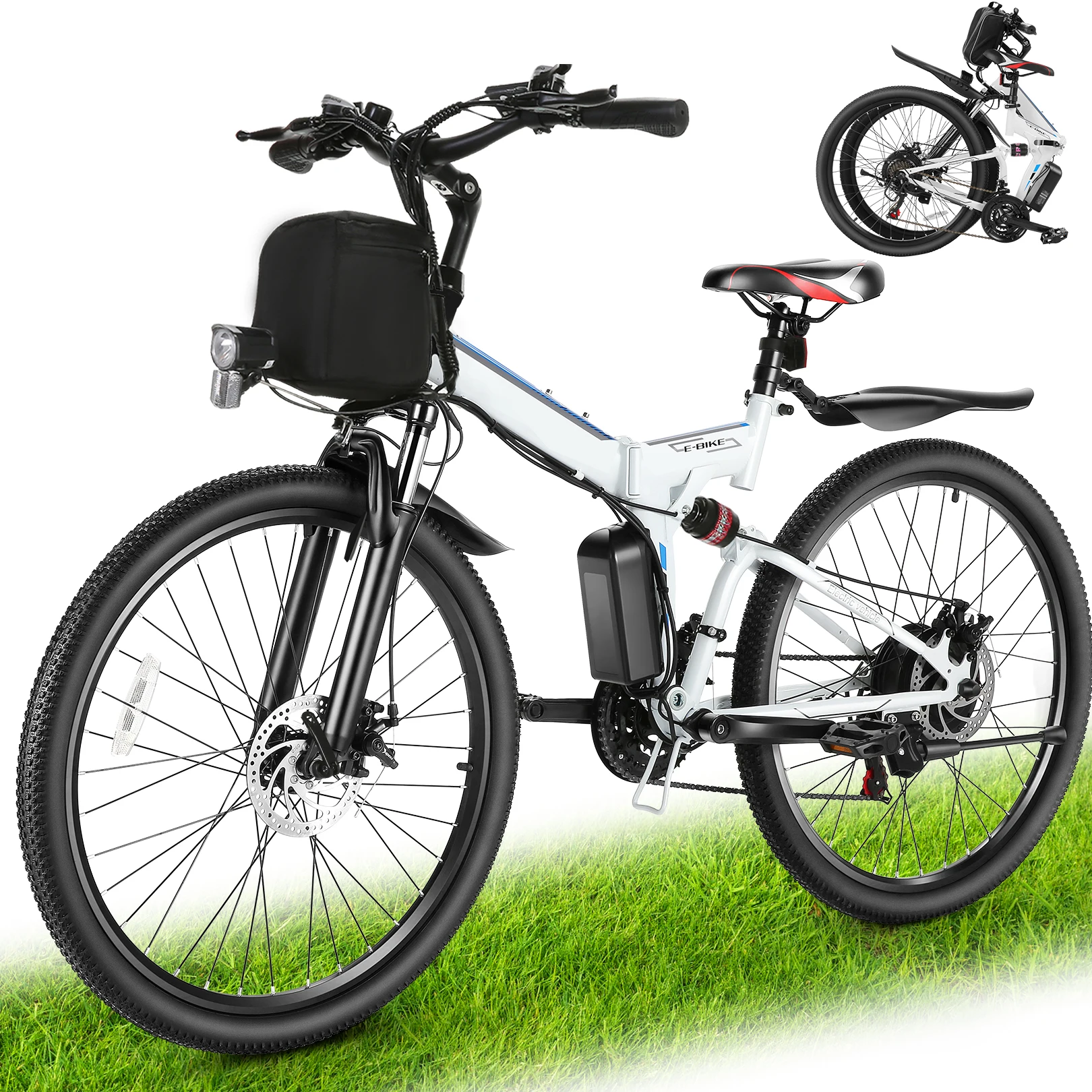 Folding Electric 26 Electric Mountain Bike Vivi M026TGB 26