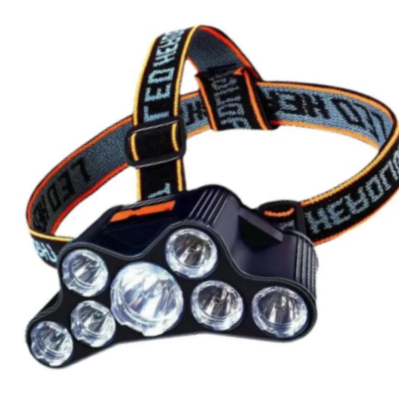 

New XML 7/5 LED Headlamp 4 Modes Super Bright Waterproof Headlight USB Rechargeable Head Lamp Built in 14450 battery