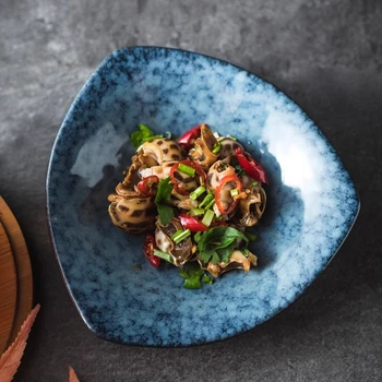 Ciotole e piatti poco profondi 1PC, ciotole per condimenti in ceramica creativa, stoviglie e piatti per uso domestico da 6 pollici 1