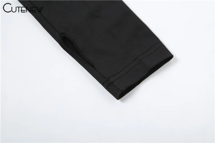 Conjunto de dos piezas elástico liso para mujer, top corto sexy ajustado de manga larga con cuello redondo y pantalones pitillo deportivos informales, chándal para mujer