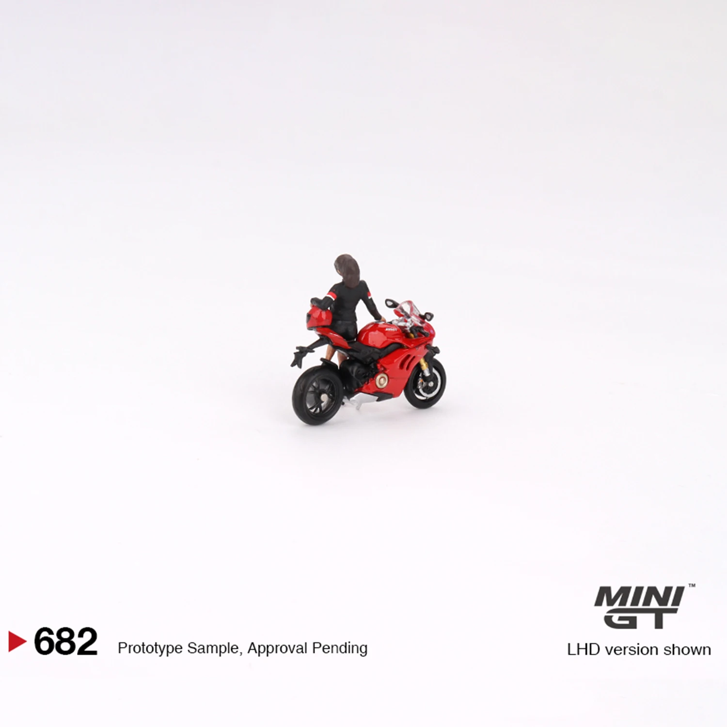 1:64 Ducati Panigale V4 Motorcycle figuette 682 alloy roller