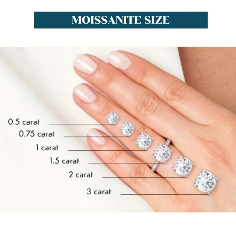 Moissanite Necklace  crystals Faux Shiny Diamond  pendant necklace  silver 925 jewelry Gifts for Women and Girls Wedding