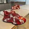 Luxury Retro Mens Chunky Sneakers Original Design Embroidery Denim Printing High Street Male Casual Shoes tenis masculino trend 2