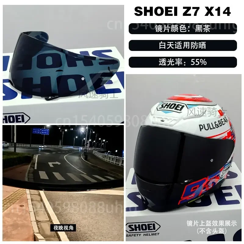 헬멧 바이저, SHOEI X-Spirit NXR 앞유리 오토바이 헬멧 렌즈 액세서리, SHOEI X14 Z7 Z-7 CWR1 CWR-1 RF1200 RF-1200