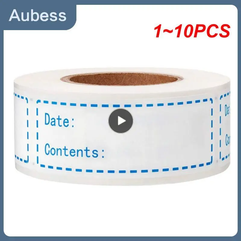 

1~10PCS New Practical Fashion Kitchen Sticker Refrigerator Food Storage Date Content Label Savings Classification Stationery
