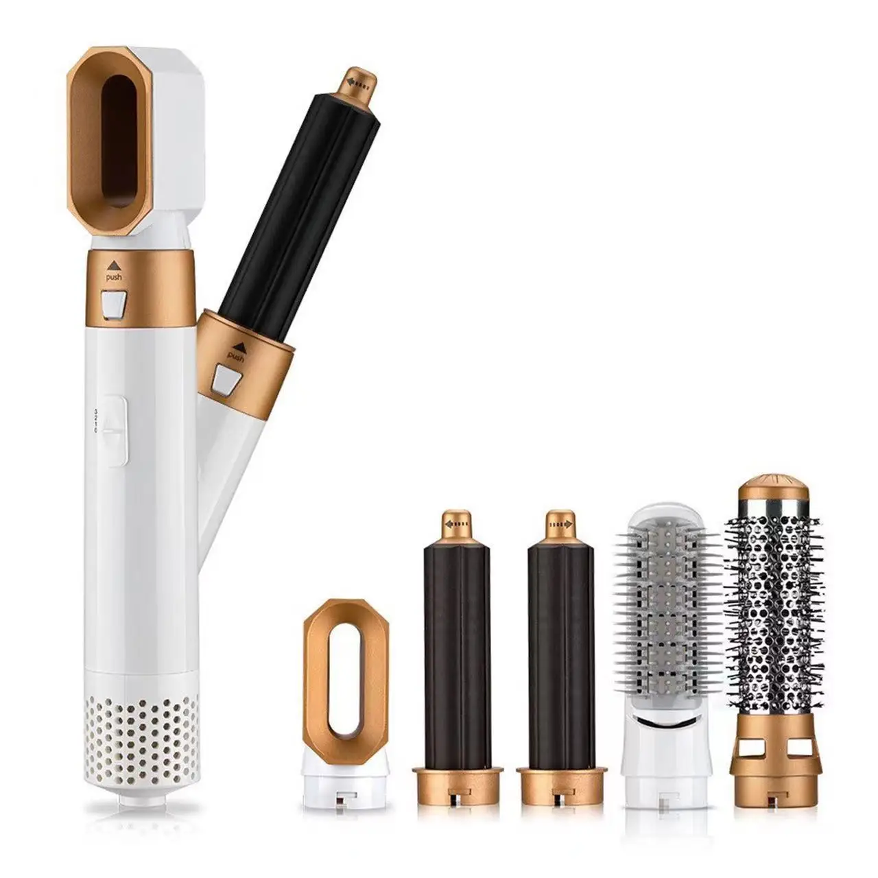 Five in One Hot Air Comb Automatic Curling Iron Dual Purpose Hair Styling Comb Electric Hair Dryer Dryer Comb hair dryer