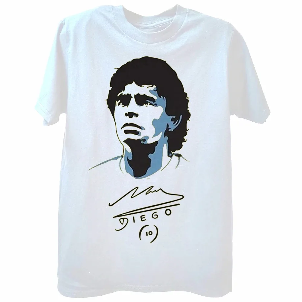 2024 New Diego Armando Maradona Summer T Shirt Argentina Football Tees Top Casual Cotton Men Clothing Sport Tshirt Oversized