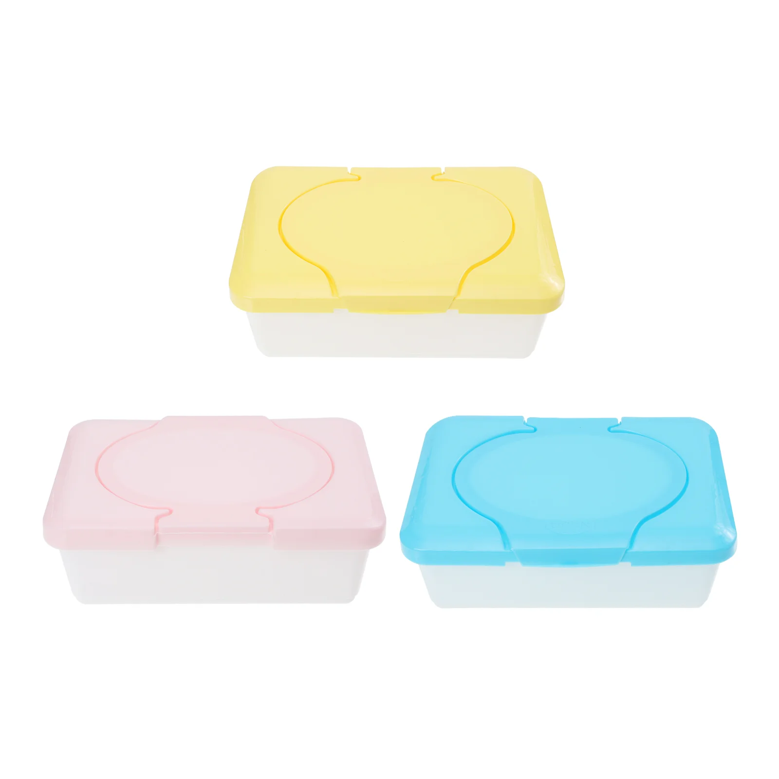 3 Pcs Wipe Box Diaper Wipes Container Wet Tissue Organizer Baby Holder Filling Dispenser Storage Case Infant Newborn