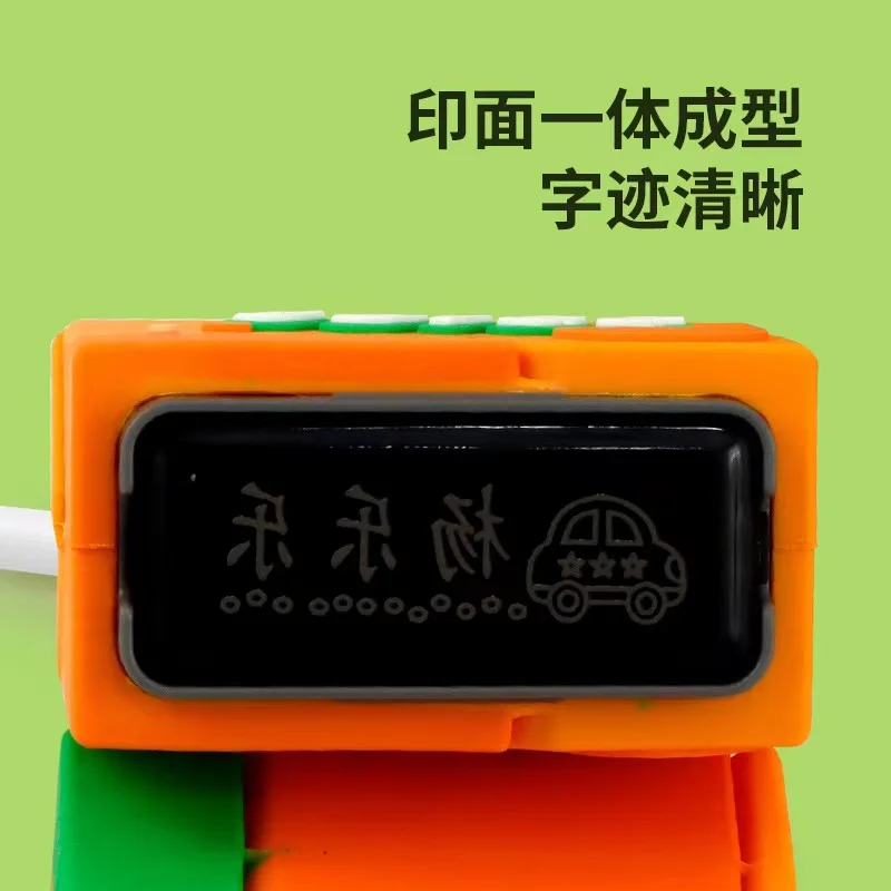 Name Stamp Paints Personal Student Child Baby Engraved Waterproof Non-fading Kindergarten Cartoon Clothing Name Seal name stamp self ink stamps name stickers name sticker
