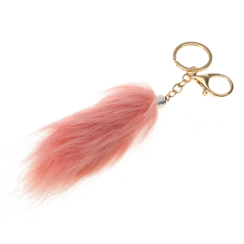 

Fashion Foxes Furs Tail Tassels Keyring Bag Charm Pendant Keychains Car Keyring