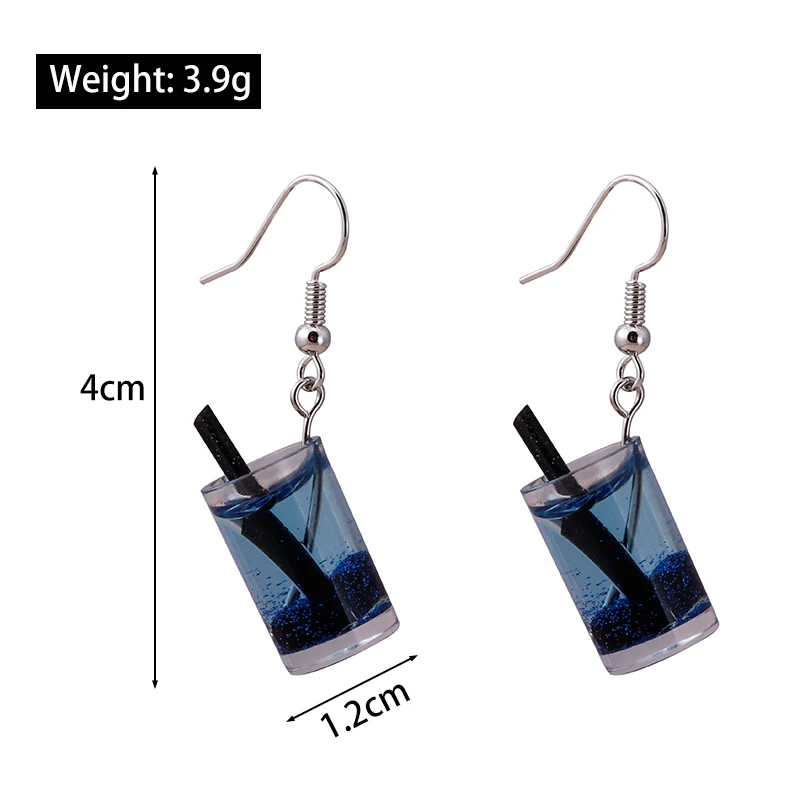 Summer Sweetness Drink-Inspired Dangle Earrings - Fashion Jewelry