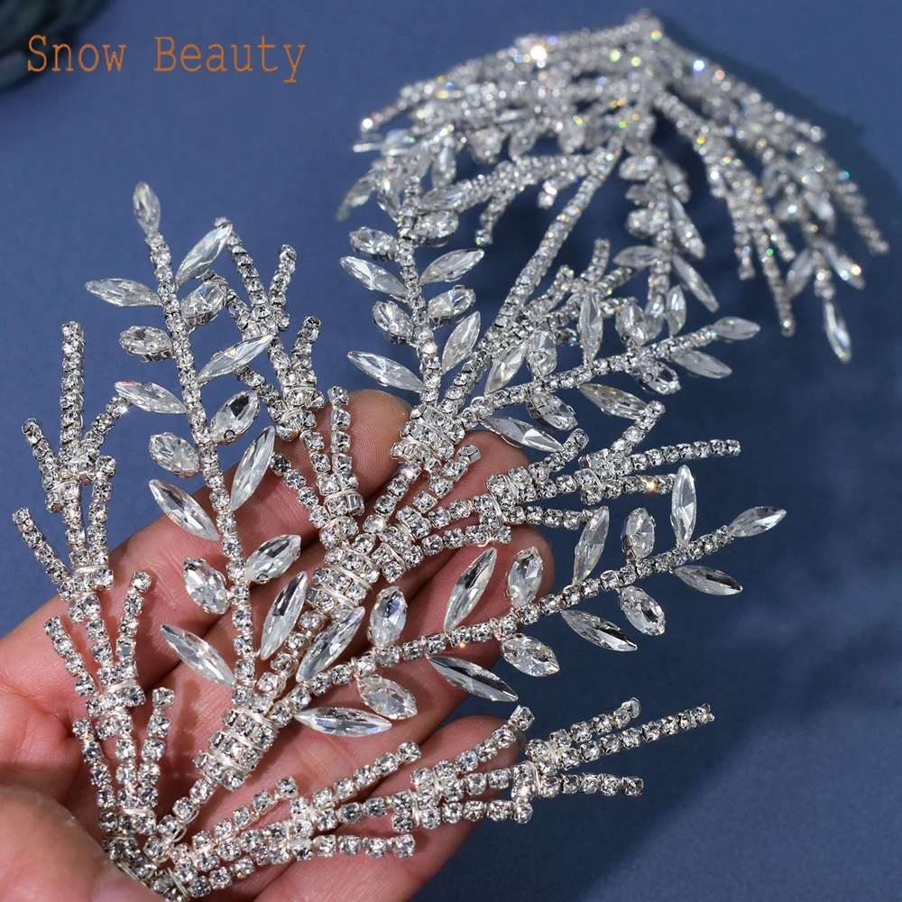 DZ058 Bridal Headwear Fashion Wedding Crown Birthday Tiara Bridal Jewelry Rhinestones Wedding Headband for Bride Headpiece