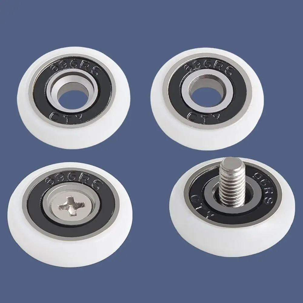 Fastener Hardware Shower Door Roller Sliding Door Pulley Silent Nylon Runner Wheels 19/23/25/27/29mm with Screw 1Pcs/4Pcs shower door rollers,sliding door roller,shower room pulley,shower room rollers,sliding door pulley