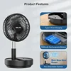 Belife X8 Portable Fan, Cordless Oscillating Fan with Remote, Foldable Adjustable Fan, USB Rechargeable 7200mAh Battery 4