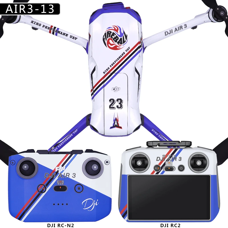Cool Skins for DJI Air 3S Drone Skins Face Cover Remote Controller Protector Decal Waterproof for DJI Air 3S Accessories