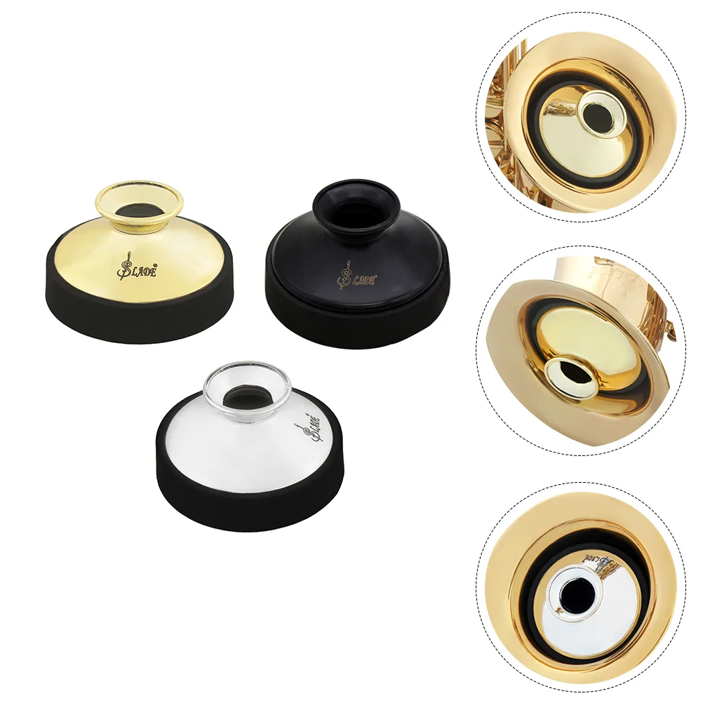 

3 Pcs Saxophone Mute Plastic Supplies Sound Mutes Musical Instrument Abs Accessories Alto