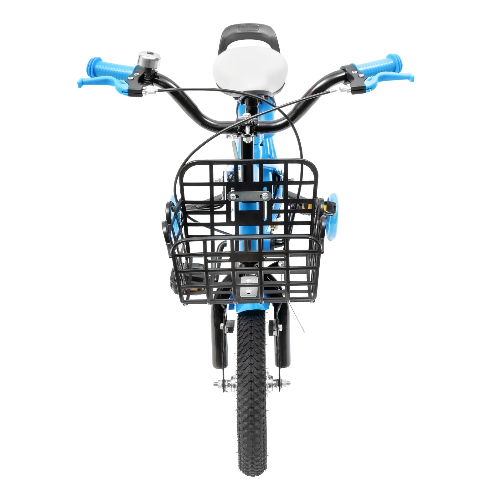 12" Kinderfahrrad mit verstellbarem Sitz Kinderfahrrad, Mountainbike-Trainingsräder Anti-Rutsch-Pedale Blau/Gelb/Rot – Detail 9