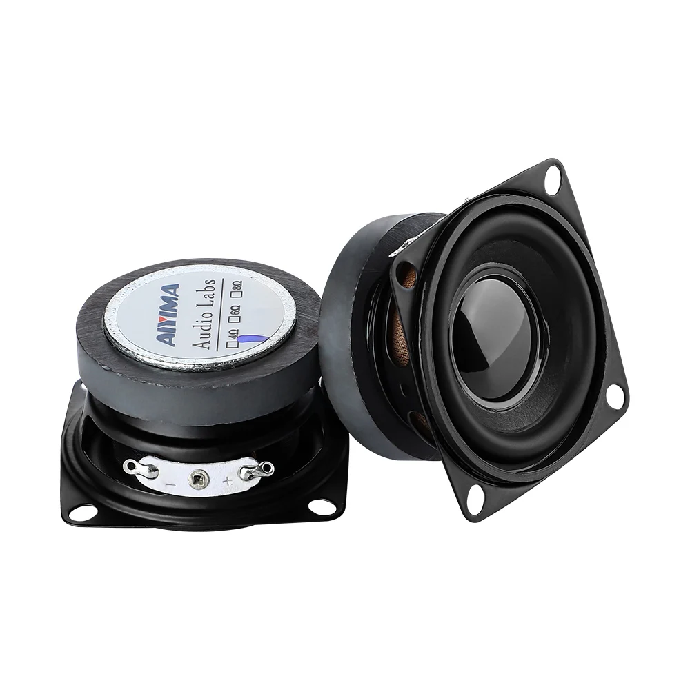 2Pcs 2 Inch 4/8ohm 5W hifi Full Range Speaker Mini Woofer Speakers Audio Subwoofer Loudspeaker Home Threater DIY 52mm bluetooth speaker audio speakers tweeter speaker bookshelf speakers speaker repair parts