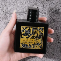 Parfum arabe Mood Amor 100ml unisexe, parfum boisé fougère longue durée, style Moyen-Orient, senteur Black Mustang pour hommes et femmes 3