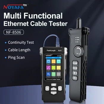 NOYAFA NF 8506 다기능 이더넷 케이블 테스터, IP 스캔 핑 포 테스트 와이어 연속성 테스트, RJ45, RJ11 네트워크 케이블 트래커