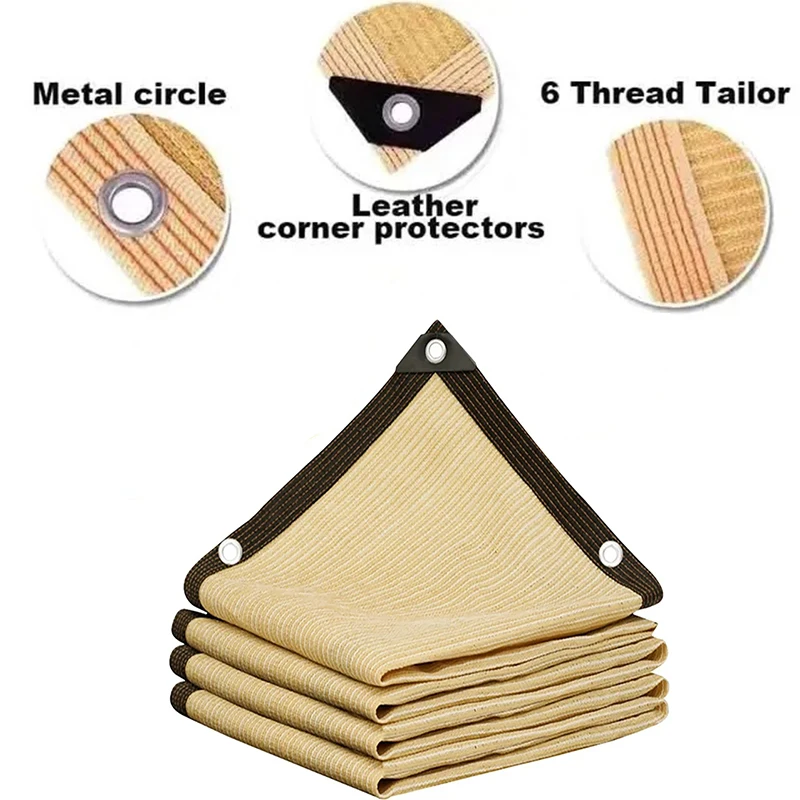 Sunshade net Wrap-around perforated sunshade cloth thickened heat insulation net Summer outdoor shade sun screen sunshade net