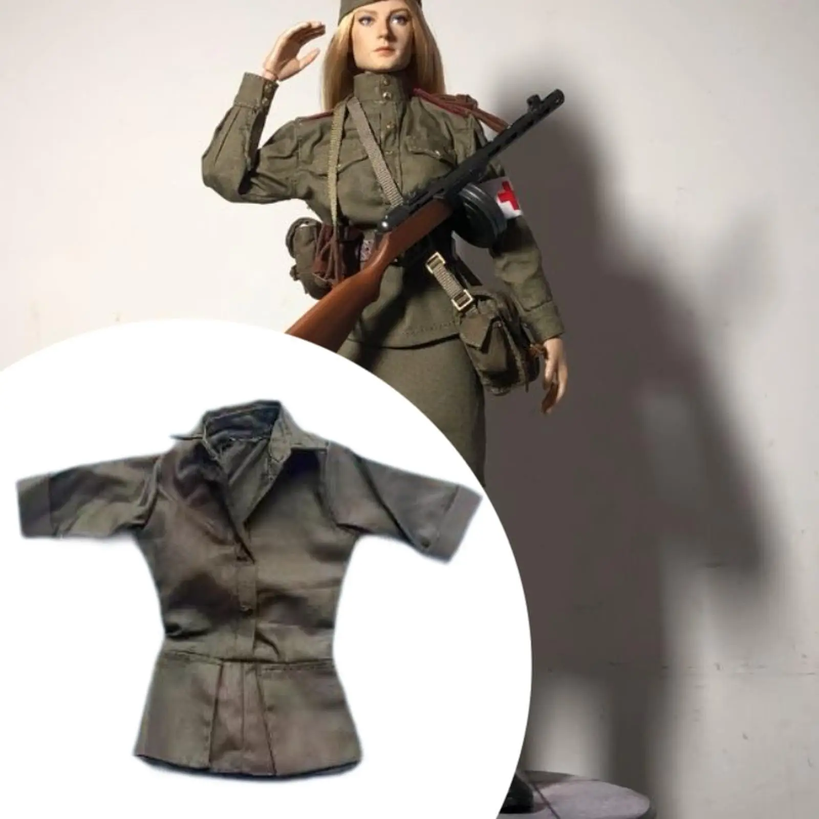1:6 Womans Long Sleeve Dress for 12inch Action Figure Accessories Dress up