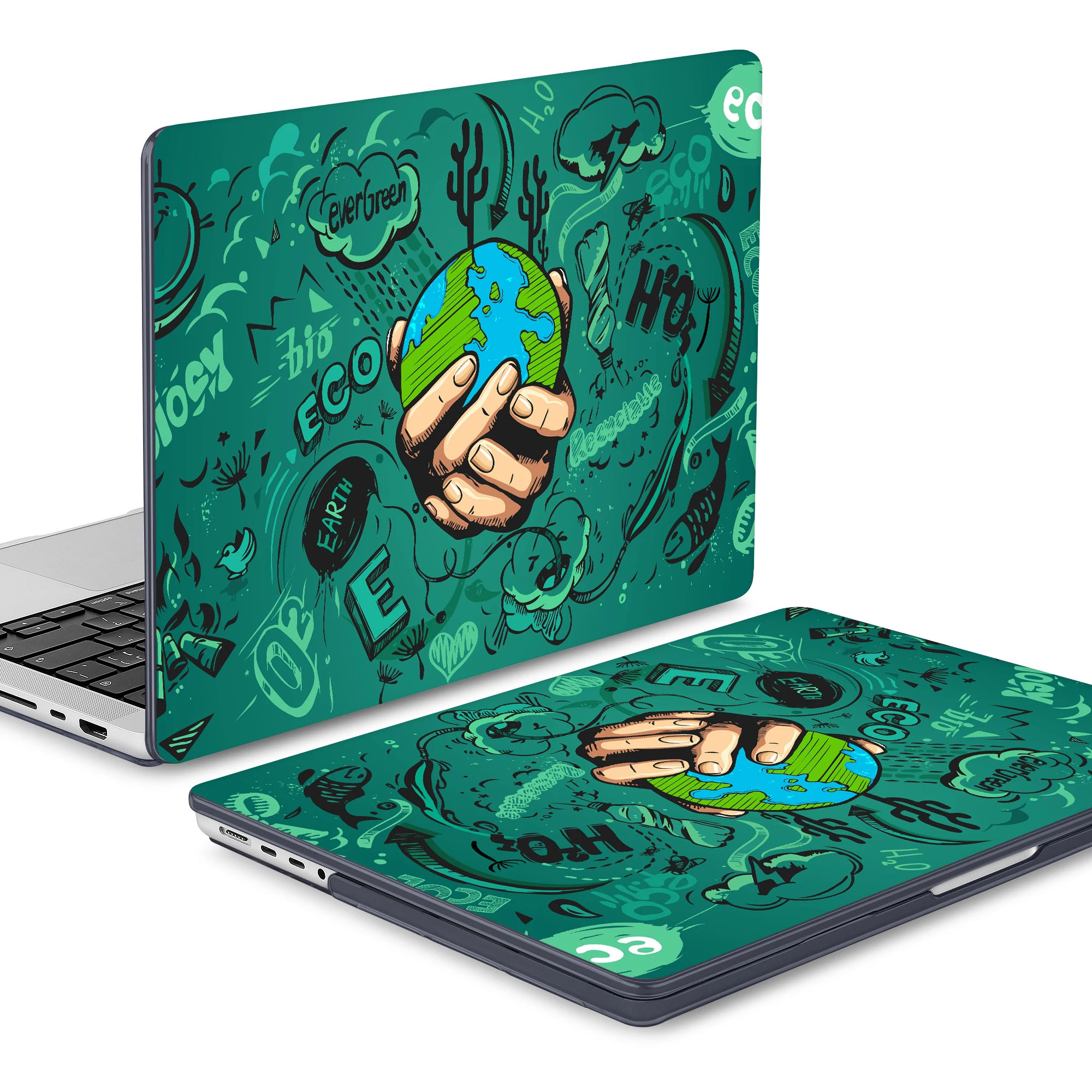 Capa de Impressão Green Planet para Macbook Pro Retina 12 11 Polegada A2338 m1 m2 Air 13 15 A2681 A2941 m3 Pro 14 16 A2991 A2442 A2251 - Imagem 4