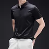 New Men's Business Casual Short Sleeved Solid Color Shirt Wrinkle Resistant Wrinkle Free Comfortable All Season Versatile Top 4