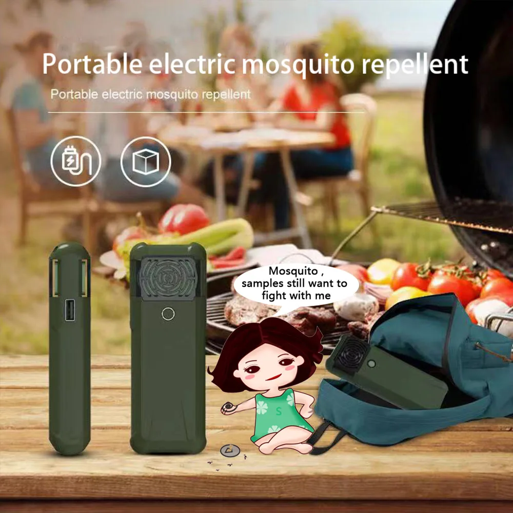 Acampamento ao ar livre usb repelente de mosquito portátil doméstico