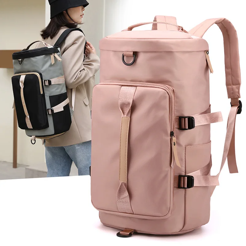 Yoga Fitness Woman Backpack Gym Sports Wet Dry Separation Knapsack Shoe Position Waterproof Short Distance Outdoor Travel Bag