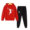 Kids Autumn Spring Fashion 2Pcs Hoodie+Pants Sports Suits 3-13 Years Boys Girls Casual Outfits Tracksuits Children Clothing Sets 1