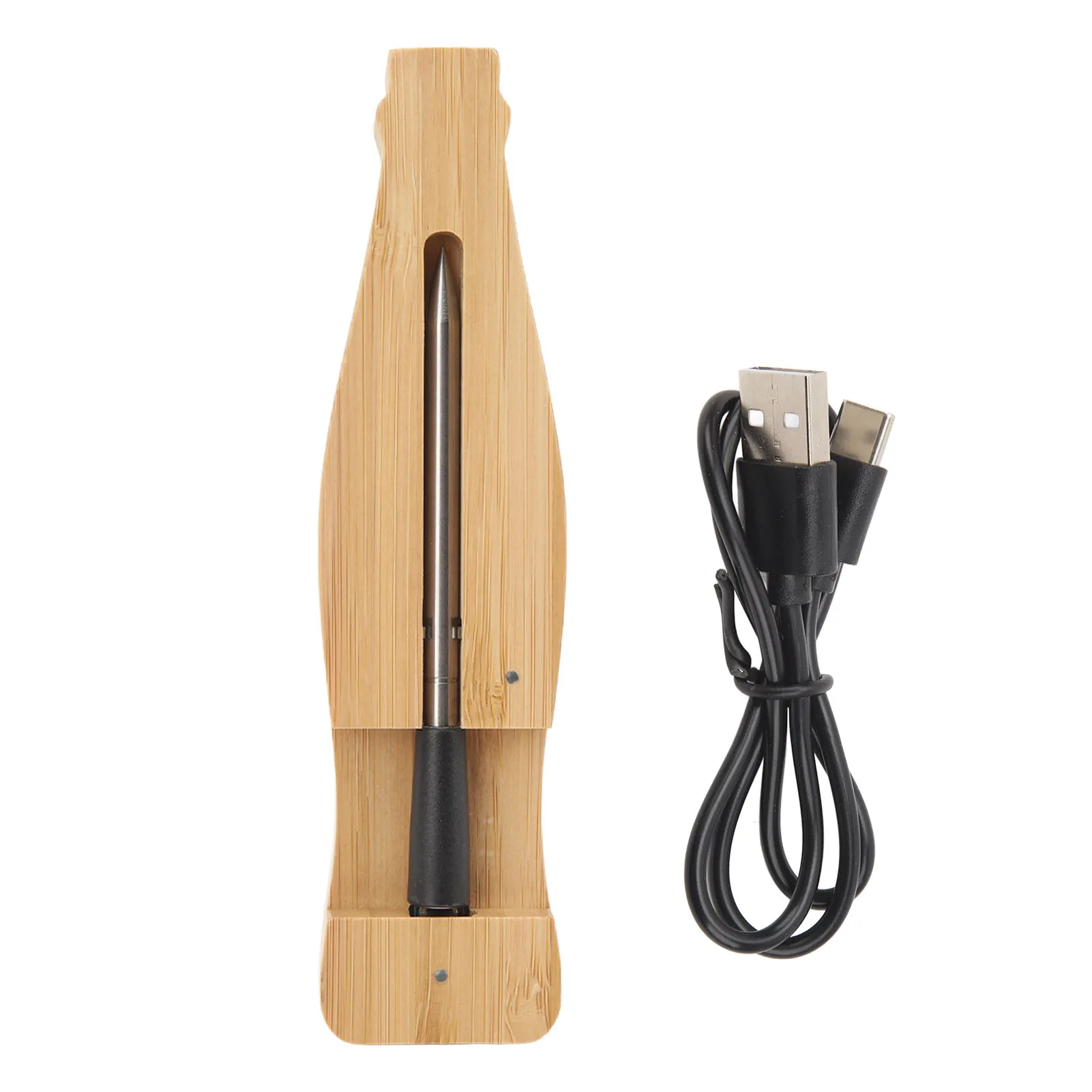 

Food Thermometer -4°F To 212°F Kitchen Food Thermometer Long Battery Life Accuracy Remote Control with Charging Base for
