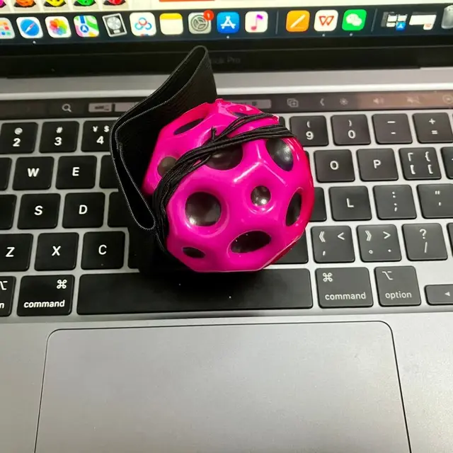 Jump Ball High Bouncing Ball Hand Ball Game Leisure Wrist Return Rubber Ball Exercise Fun Wrist Elastic Ball Kids Toy 4