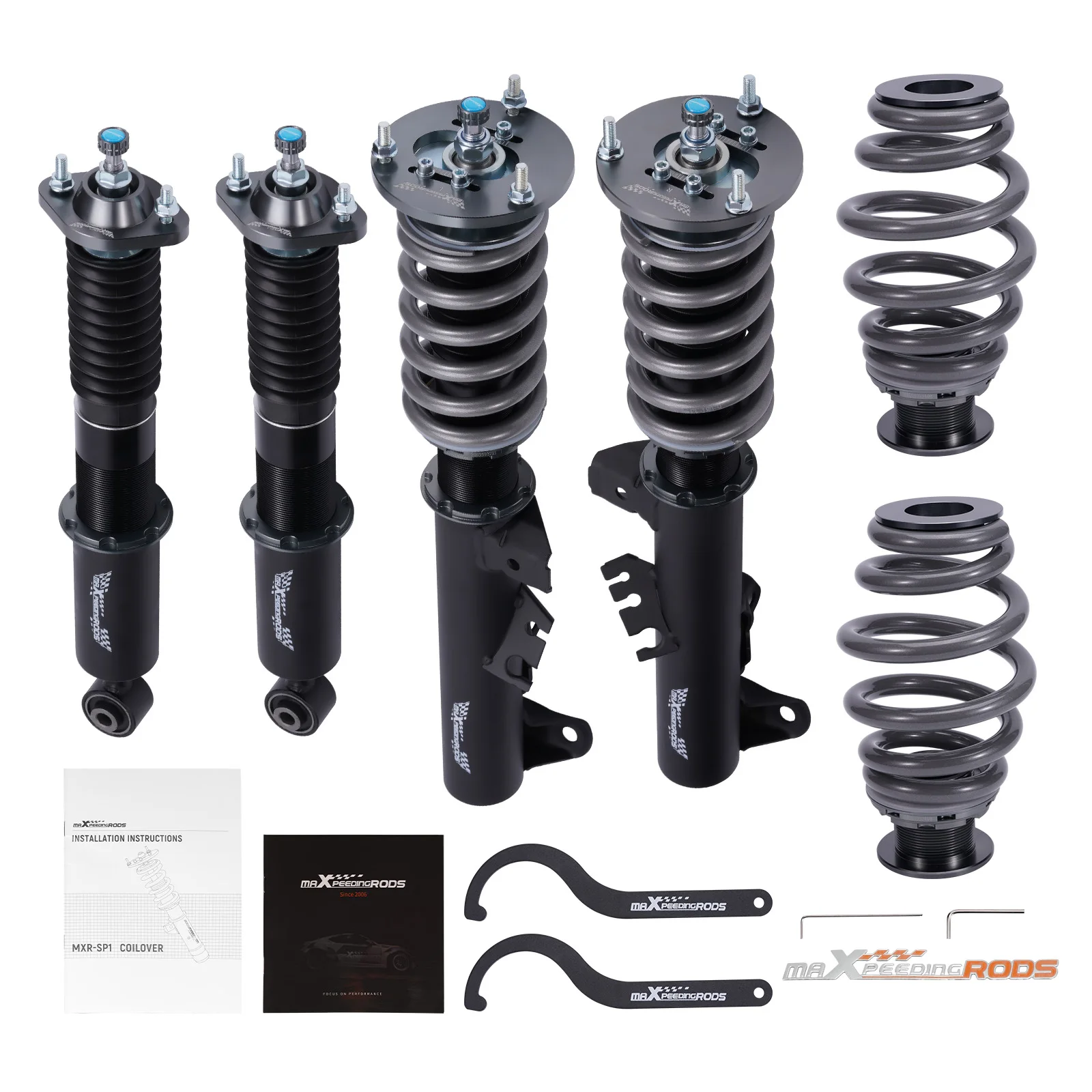 Maxpeedingrods Cot7 Ammortizzatore Coilovers Sospensione Per Bmw E36 92-98 323 325 Rwd Kit Di Abbassamento Sospensione Regolabile Racing Coilover