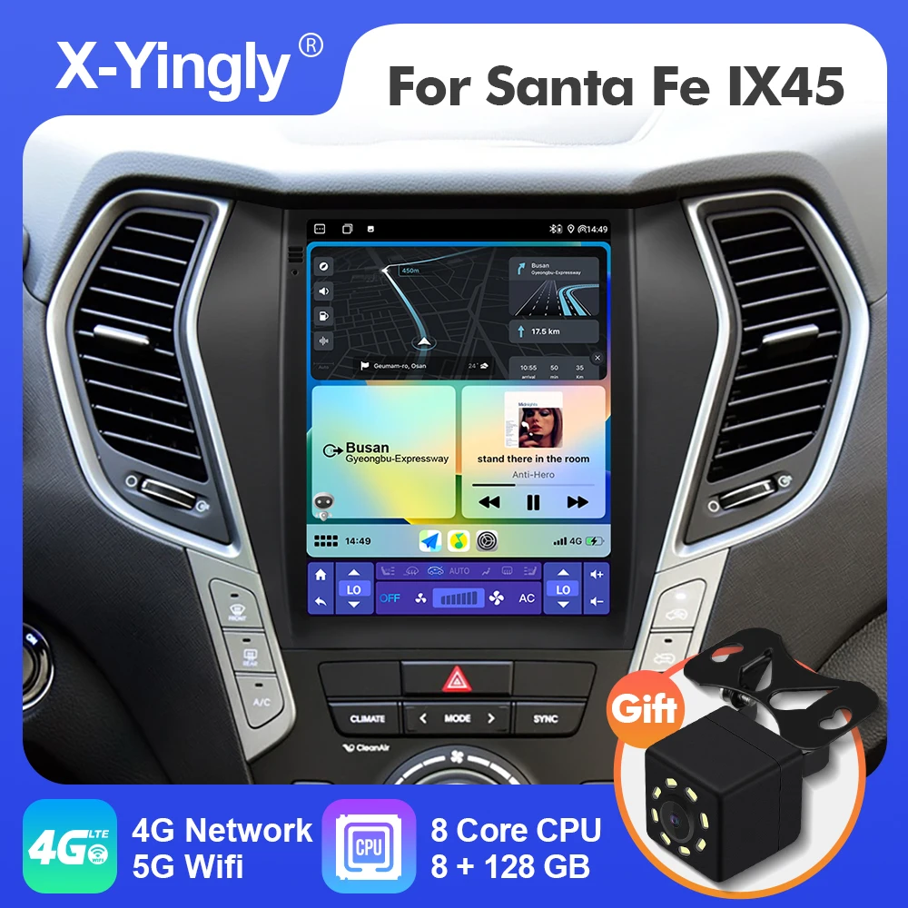 thumbnail image 2 of 2 32G] Android 13 Car Stereo For Hyundai Santa Fe IX45 2013-2018 With Apple Carplay 2 of 12