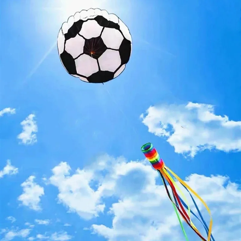 

free shipping football kite flying toys for children kites line giant kites soft kites line kite flying with string professional